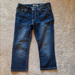 BKE Dark Blue Cropped Jeans